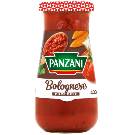 detail PANZANI Omáčka 425g Bolognese Pure Beef (12)
