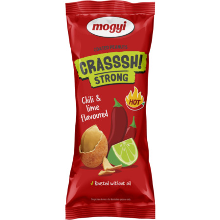 detail Mogyi Crassh Strong Arašídy v těstíčku 60g Chilli a Limetka (30)