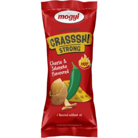 detail Mogyi Crassh Strong Arašídy v těstíčku 60g Cheese a Jalapeno (30)