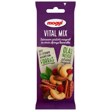 detail MOGYI Vital Mix 55g pražené solené arašídy, ořechy, brusinky (30)