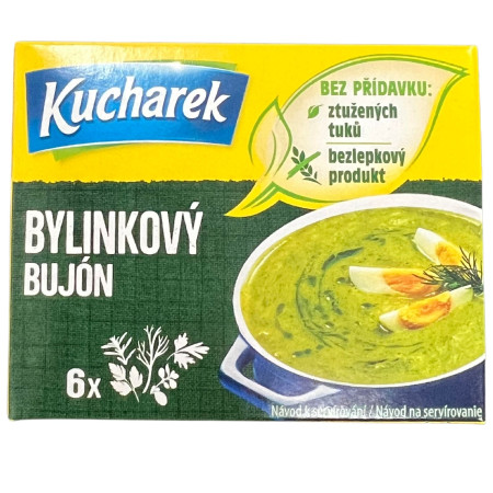detail KUCHAREK bujón 6 kostky 60g - Bylinkový (24)