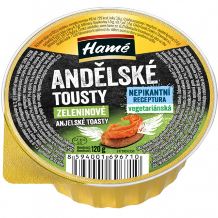 detail HAMÉ paštika 120g - Andělské tousty zeleninové (16)