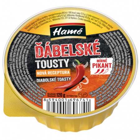 chi tiết HAMÉ paštika 120g - Ďábelské tousty mírně pikantní (16)
