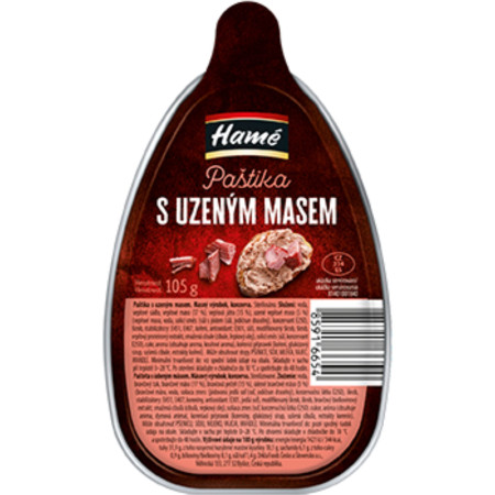 detail HAMÉ 105g Paštika s uzeným masem (16)