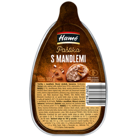 detail HAMÉ 105g Paštika s mandlemi (16)