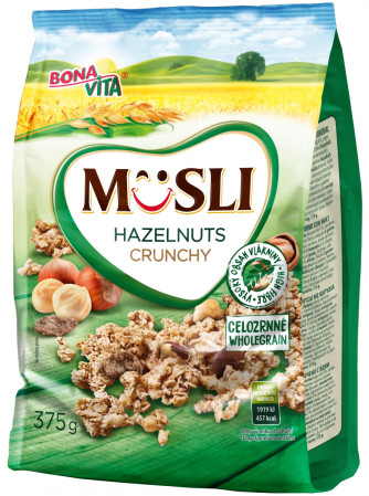 detail Bonavita Crunchy musli 375g s lískové ořišky (12)