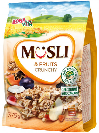 detail Bonavita Crunchy musli 375g s ovocem (12)