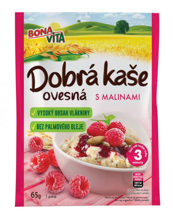 detail Bonavita Dobrá kaše 65g / 55g Malinová (20)