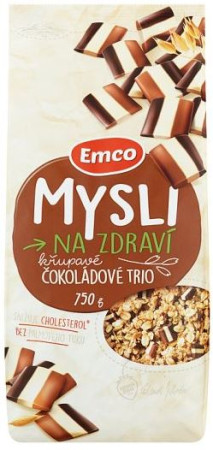chi tiết EMCO Mysli 750g B12 čokoládové trio