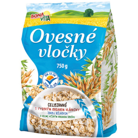 detail Bonavita ovesné vločky 750g (10)