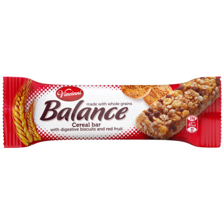 chi tiết Vincinni Balance (cereal) tyčinky 23g Red Fruit (24)