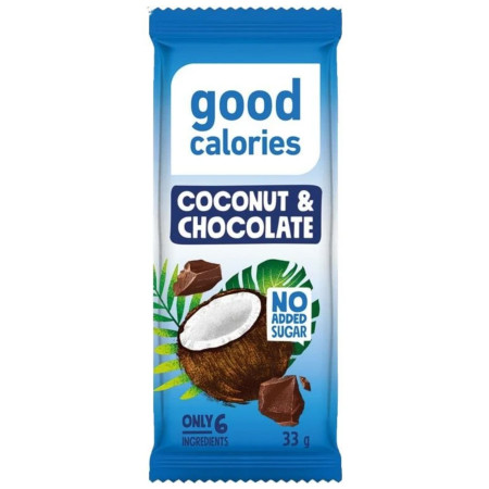 detail Good Calories 33g Energy tyčinka Coconut a Chocolate (20)