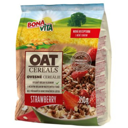 chi tiết Bonavita Oat Cereals 350g ovesné cereálie - Strawberry (12)