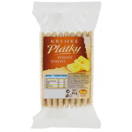detail Michelské Pekárny Křehké plátky 65g Sýrové (6)