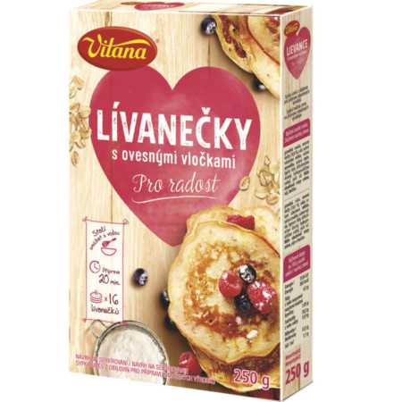 chi tiết VITANA Lívanečky s ovesnými vločkami 250g (12) Trvan. 18/2/2026