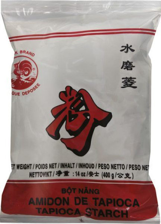 detail Tapiokový škrob (mouka) 400g Cock brand (Bot Nang - červená barva)