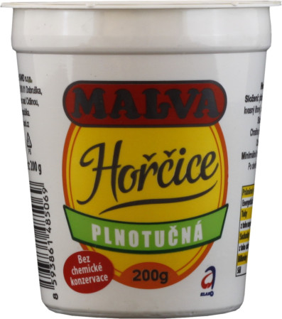 detail MALVA Hořčice plnotučná 200g (40)