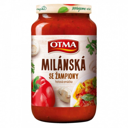 detail OTMA omáčka 350g milánská se žampiony
