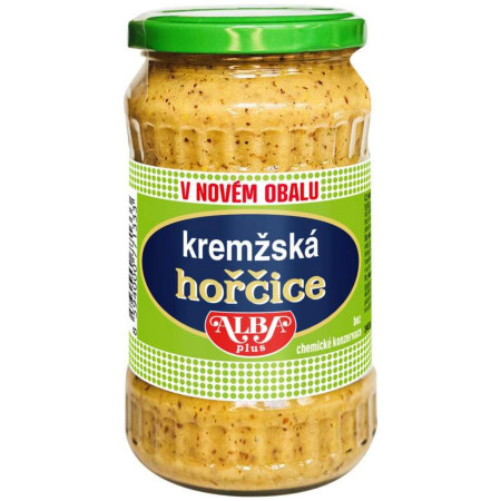 detail Alba hořčice 340g sklo kremžská (10)