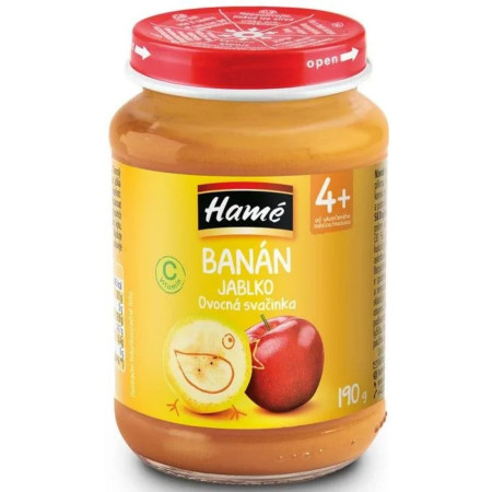 detail Hamé Kojenecká výživa 190g banán, jablko (10)
