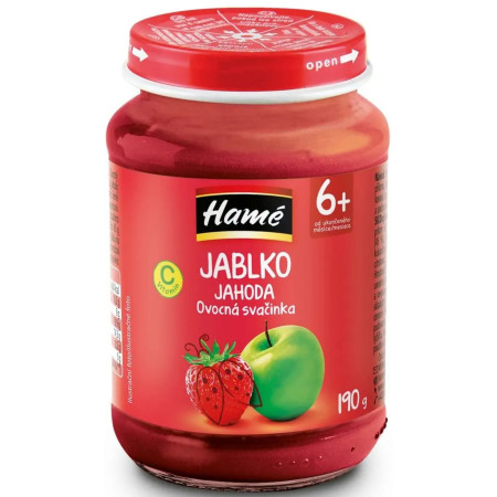 chi tiết Hamé Kojenecká výživa 190g Jablko a Jahoda