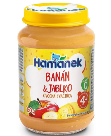 detail Hamánek 190g Jablko a banán