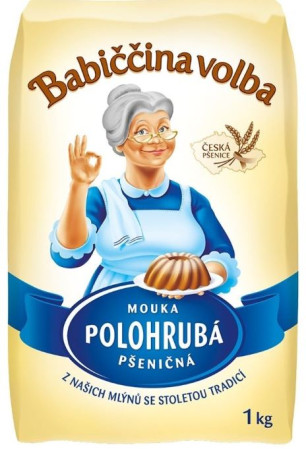 chi tiết Babiččina Mouka 1kg polohrubá