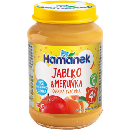 detail Hamánek 190g Jablko a meruňka bez přidaného cukru (8)
