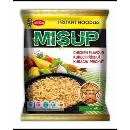 detail MISUP instantní nudle 60g kuřecí (40)