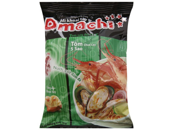 detail Omachi instantní nudle 78g krevetové (tom chua cay) (30)