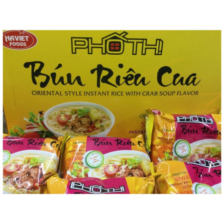 detail Bun Rieu Cua Pho Thi 80g (Ha Viet) Krabí instantní nudle (24)