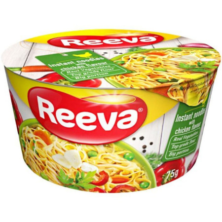 chi tiết Reeva instantní nudle v misce 75g Kuřecí pikantní kari (24)