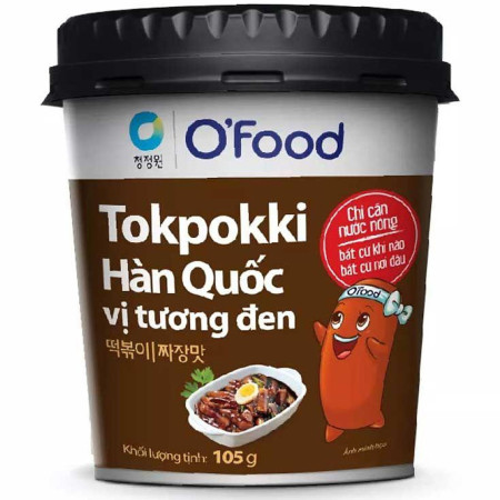 detail O´Food Tokpokki 105g miska s omáčkou černých fazolí (Vi tuong den) (24)