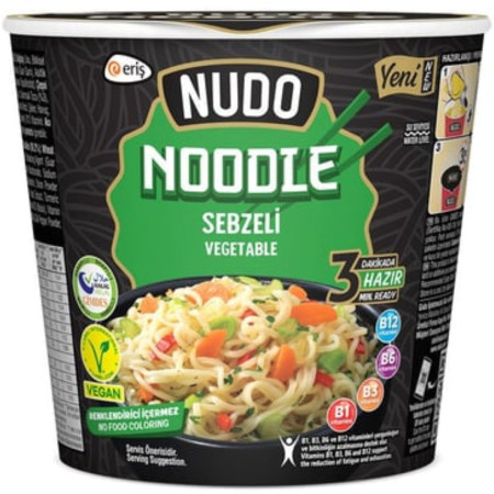 detail Nudo instantní nudle 60g kelímek Sebzeli Vegetable (24)
