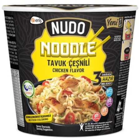 detail Nudo instantní nudle 60g kelímek Tavuk Cesnili Chicken (24)