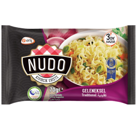detail Nudo instantní nudle 70g sáček Geleneksel Traditional (40)