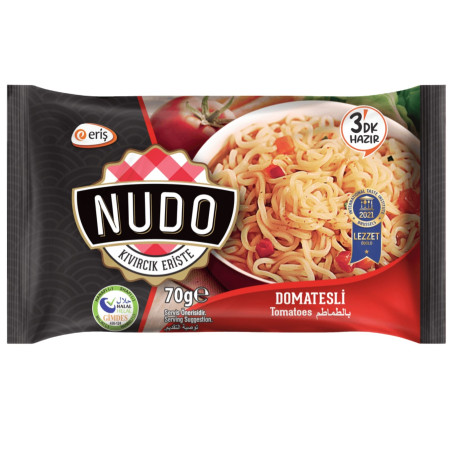 detail Nudo instantní nudle 70g sáček Domatesli Tomato (40)