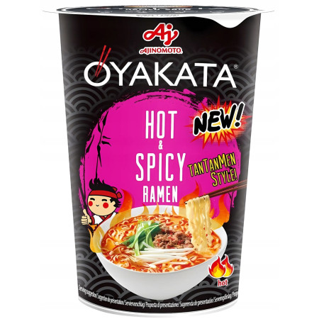 detail Oyakata nudle Soup Cup 63g Hot & Spicy Tantanmen (mi coc) (8)
