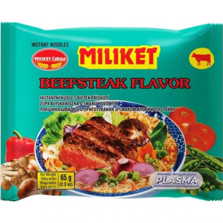 detail Miliket Instantní nudle 65g Hovězí (24)