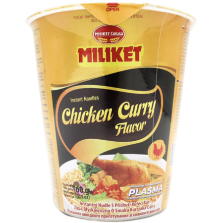 detail Miliket instantní nudle kelímek 60g Kuřecí maso (24)