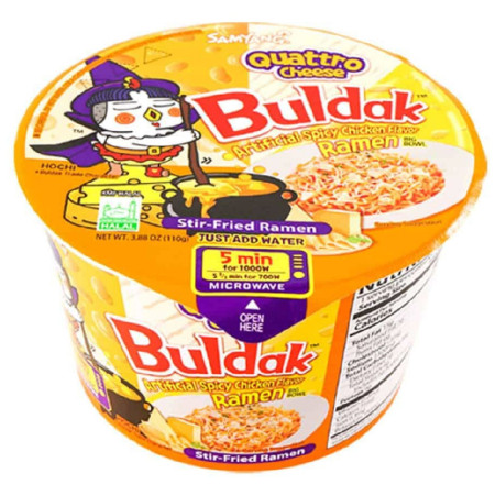detail Samyang Big Bowl 110g Buldak Quattro Cheese (Mi Bat HQ) (16)