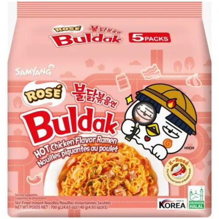 detail Samyang Buldak Chicken 140g Rose Ramen (5)
