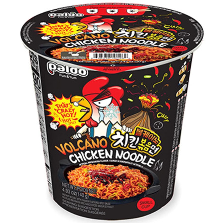 detail Paldo Volcano Chicken Cup Ramen 65g Korean nudle (6)