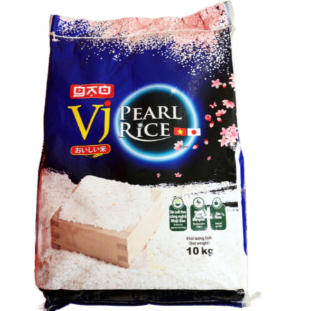 chi tiết VJ pearl rýže 10kg