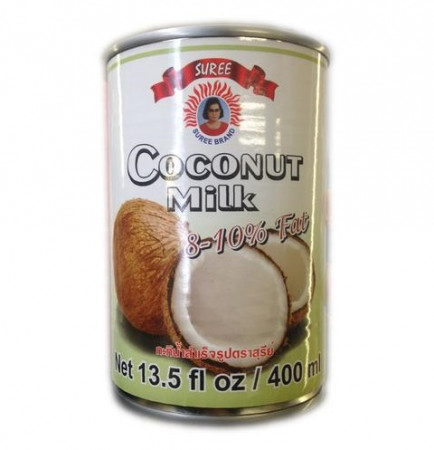 chi tiết SUREE kokosové mléko 400ml (8-10%) zelený