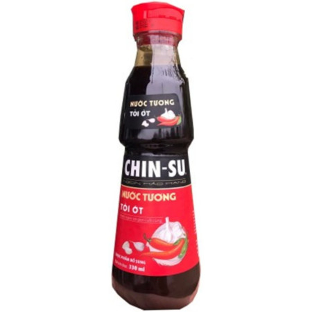 chi tiết Chinsu Sojová omáčka 330ml s chilli a česnekem (24) / Nap do