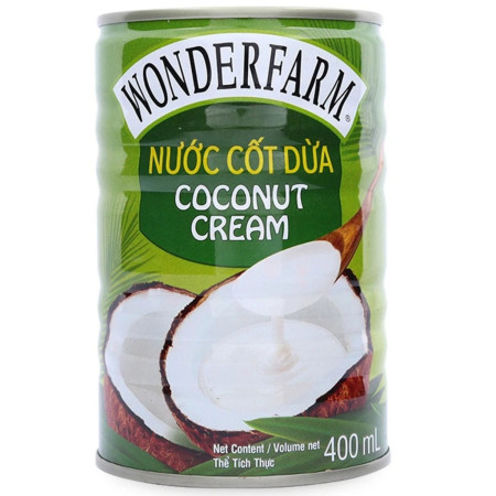 detail Wonderfarm kokosové mléko 400ml (nuoc cot dua)