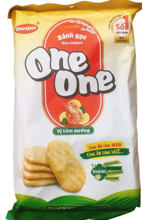 detail One One krekry rýžové 150g (BANH GAO TOM NUONG)