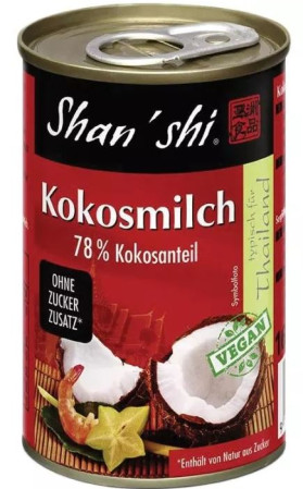 detail Shan Shi kokosové mléko 165ml (12) Trvan. 24/11/2025