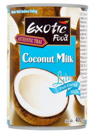 detail Exotic Food Kokosové mléko 400ml Light (Sua dua it duong) (12)